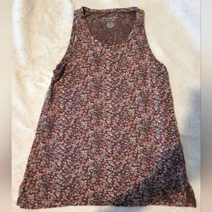 American eagle soft & sexy brown floral shirt